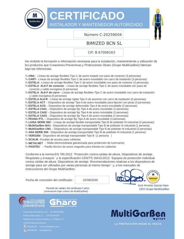 Formación Multigarben lineas de vida